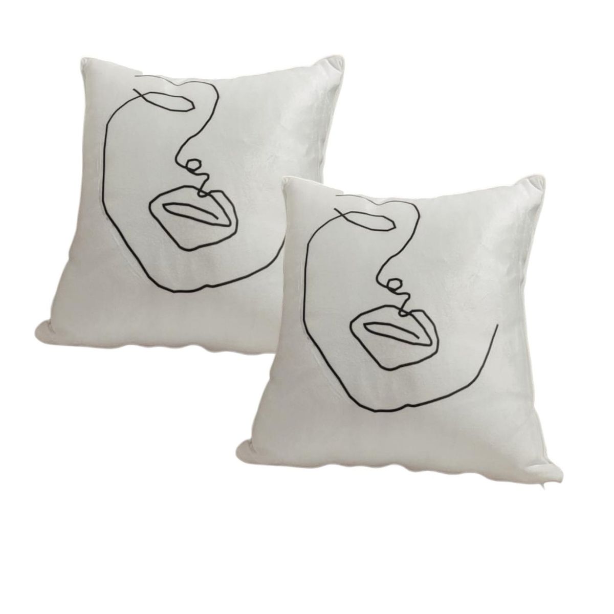 GENERICO - Set de fundas Nórdicos Faces Home Moderno y Elegante