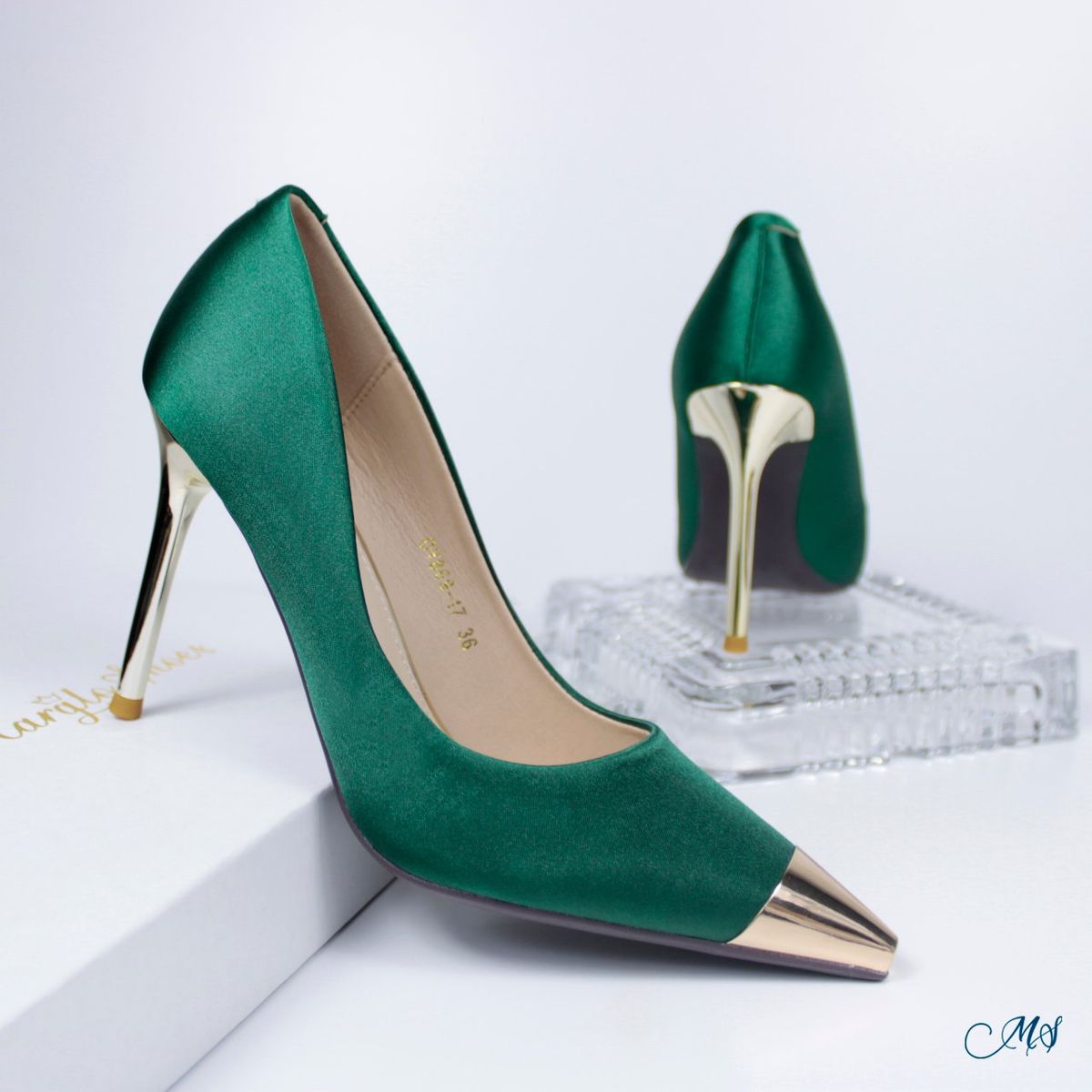 MARGLO SHOES - Zapato de vestir Satín verde M20