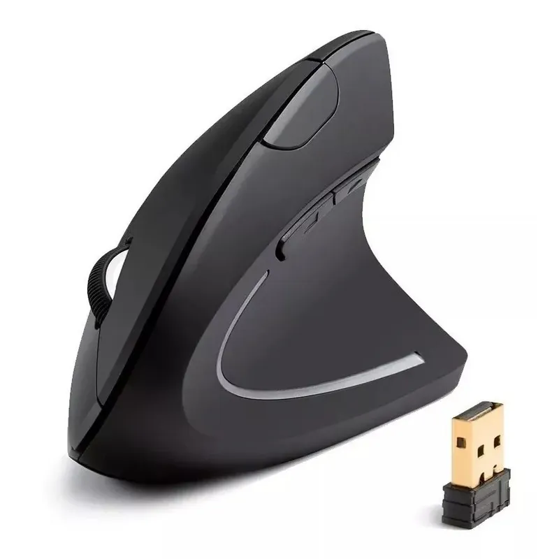 GENERICO - Mouse Recargable Vertical Inalámbrico D5 3.0 Usb 3600 Dpi