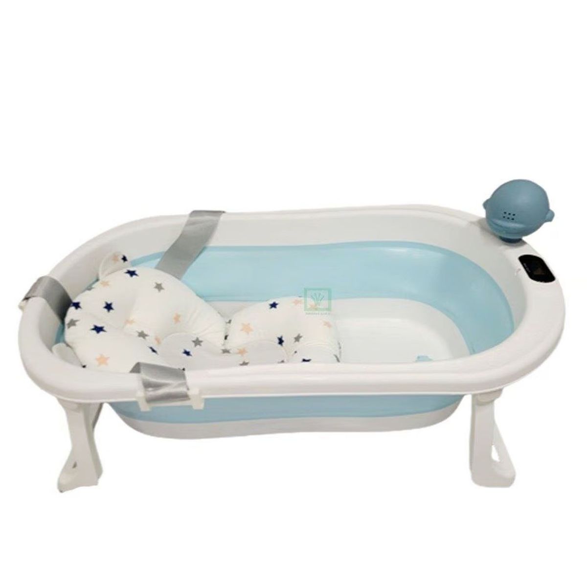 BABY KITS - Bañera Pleglable JELLY CON TERMOSTATO BLUE