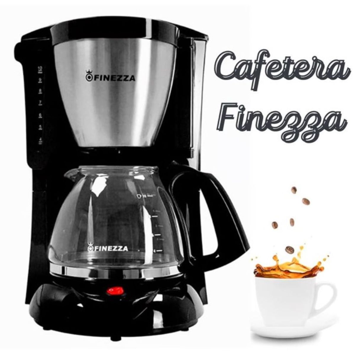 FINEZZA - Cafetera Eléctrica Finezza 8-10 Tz CK-670F-N