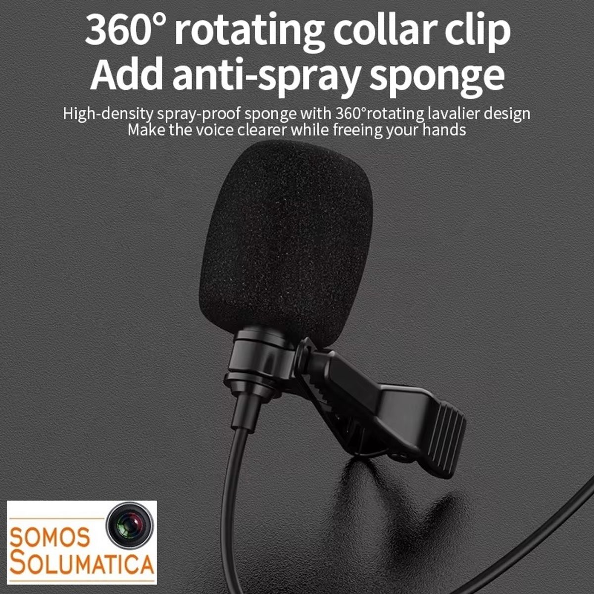 OEM - Micrófono Solapero Para Celulares y Laptops - Aux con Audifono