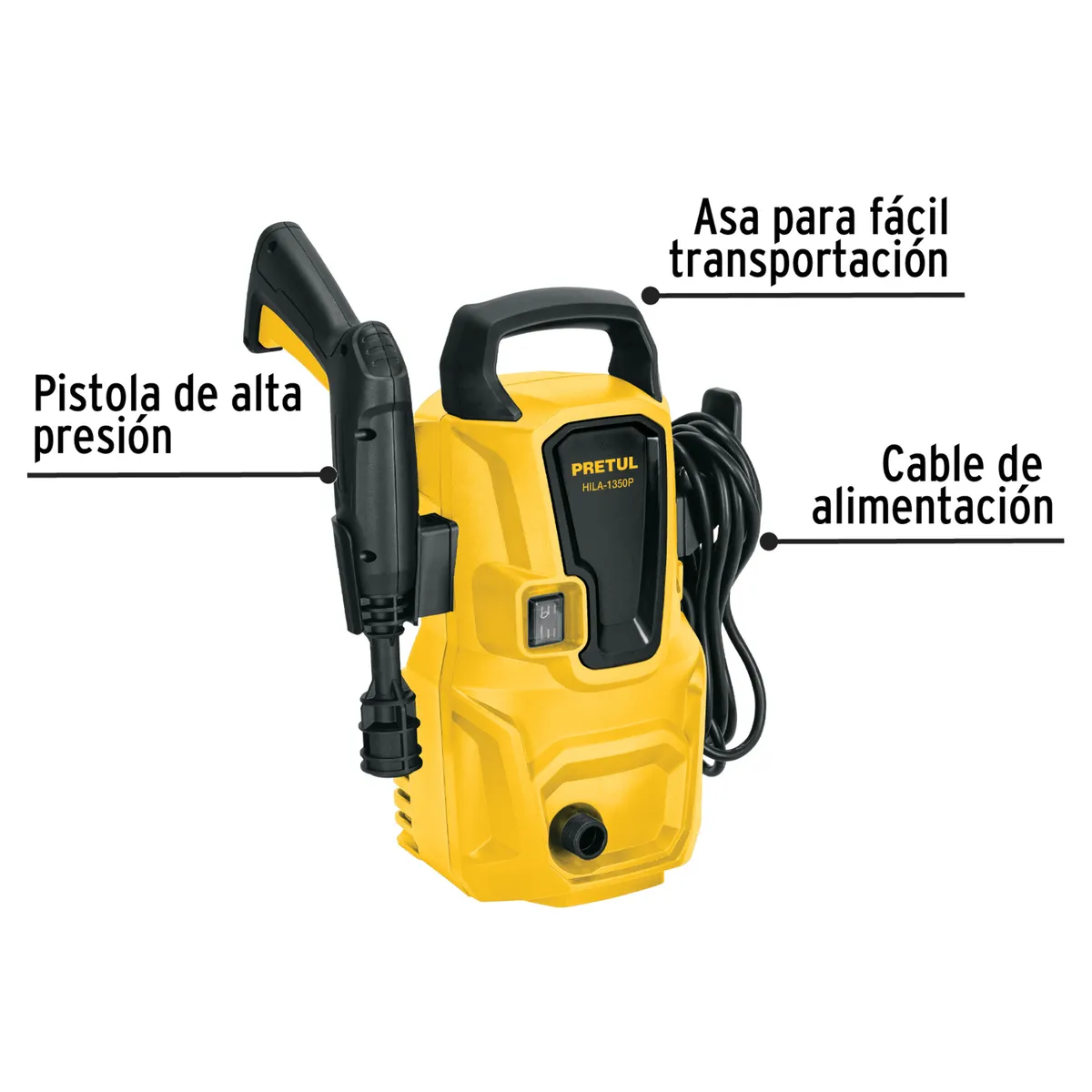 PRETUL - Hidrolavadora electrica 1350psi 1200W Pretul