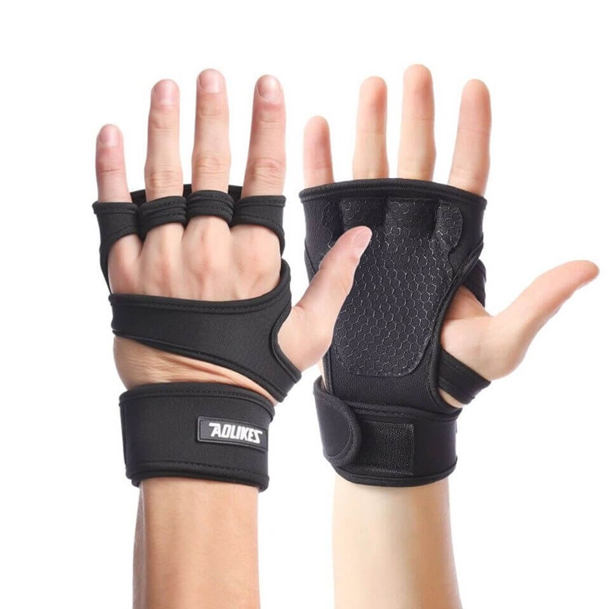 AOLIKES - Guantes Deportivos AOLIKES A-118 Ligero Levantamiento Pesas