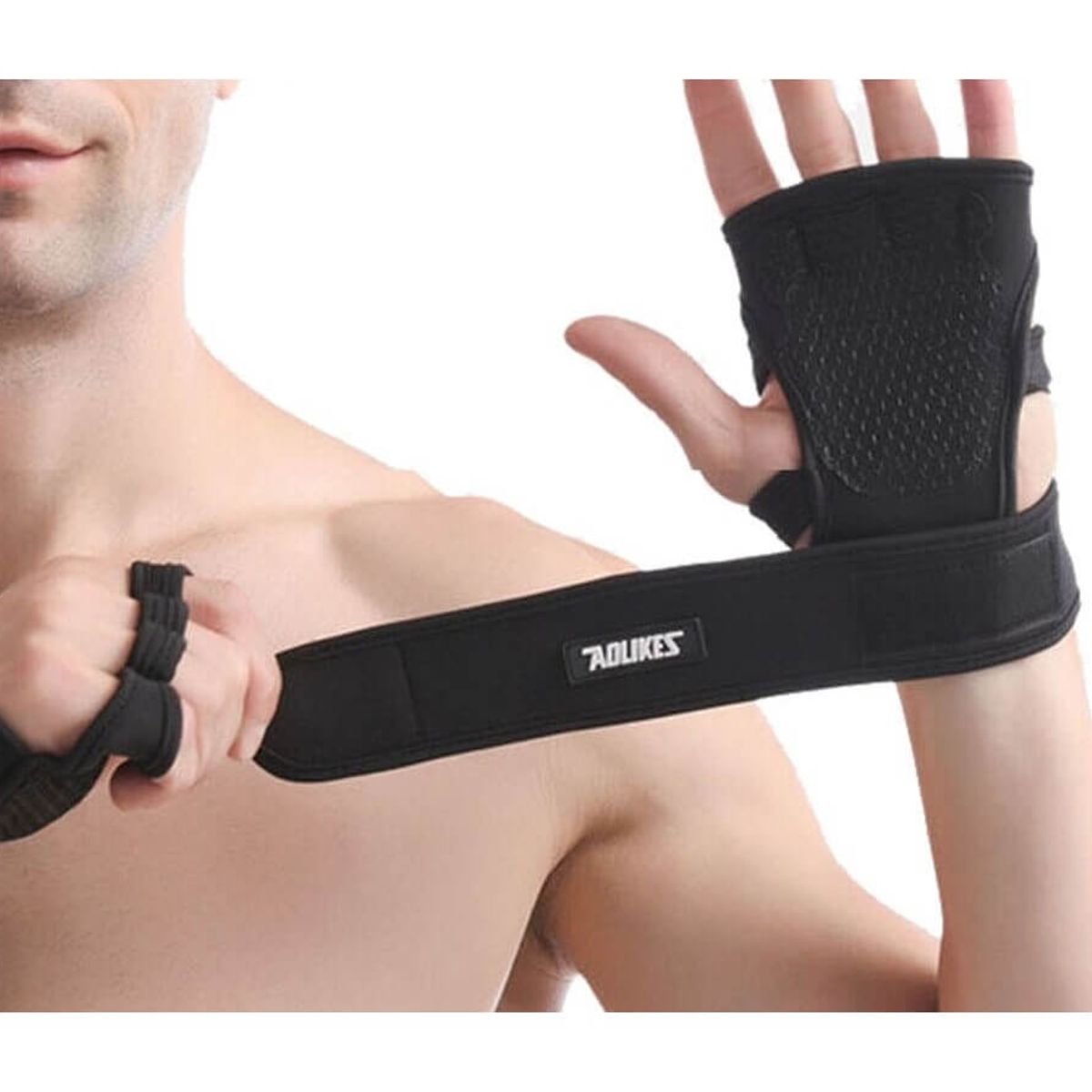 AOLIKES - Guantes Deportivos AOLIKES A-118 Ligero Levantamiento Pesas