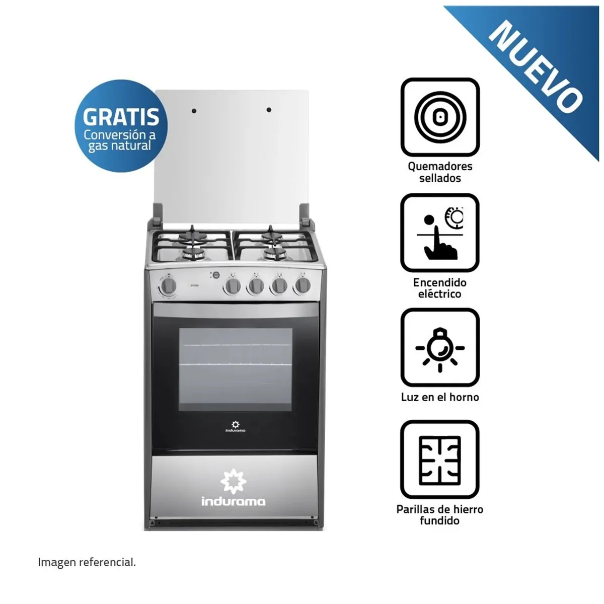 INDURAMA - COCINA INDURAMA VIENA QUARZO CROMA