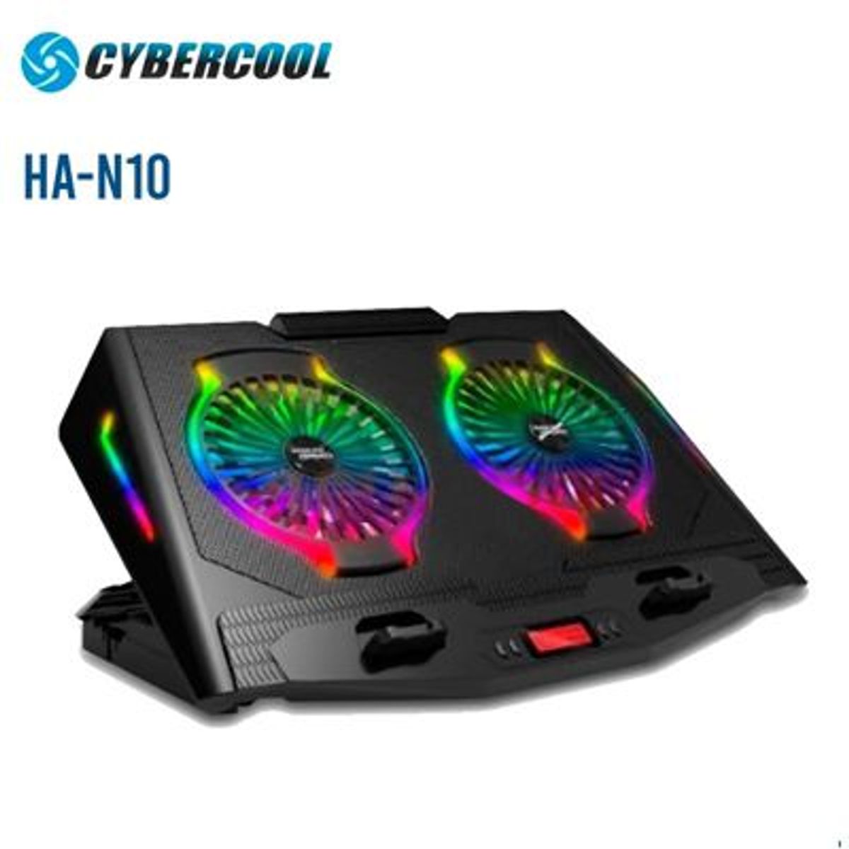HALION - Cooler Cybercool HA-N10 RGB con Niveles 2 Ventiladores