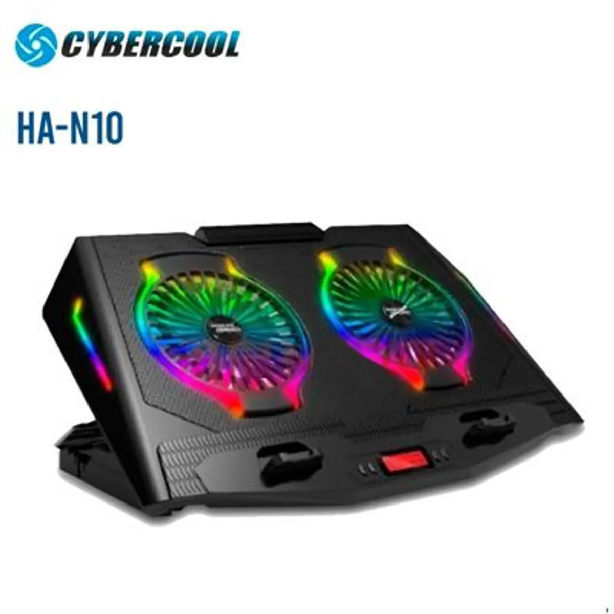 HALION - Cooler Cybercool HA-N10 RGB con Niveles 2 Ventiladores