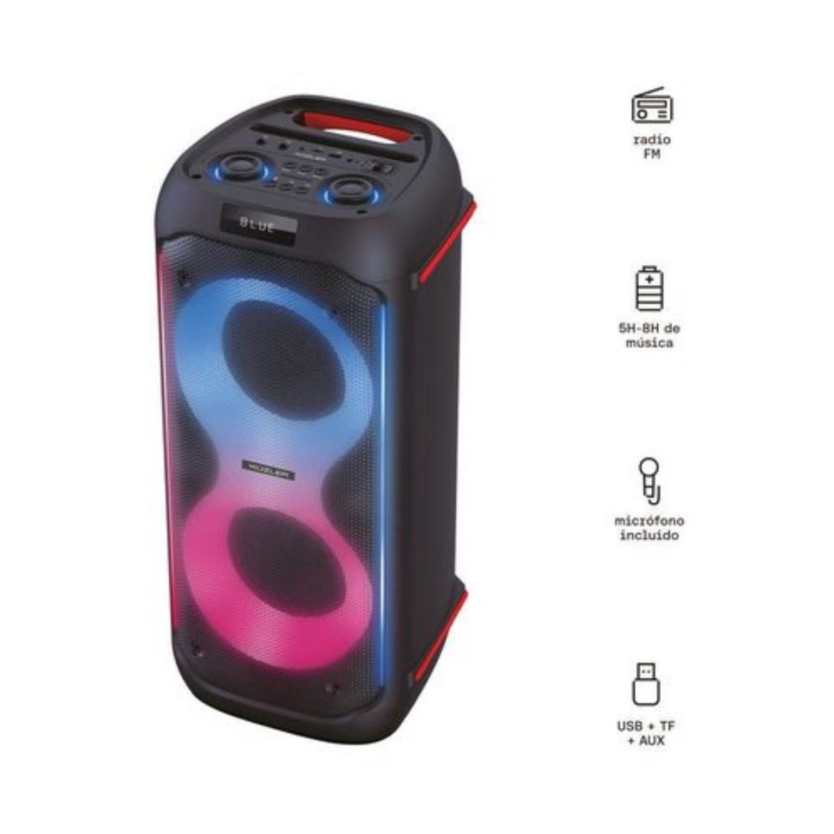 KUZLER - Parlante Karaoke Party Box Kuzler ARNE-104