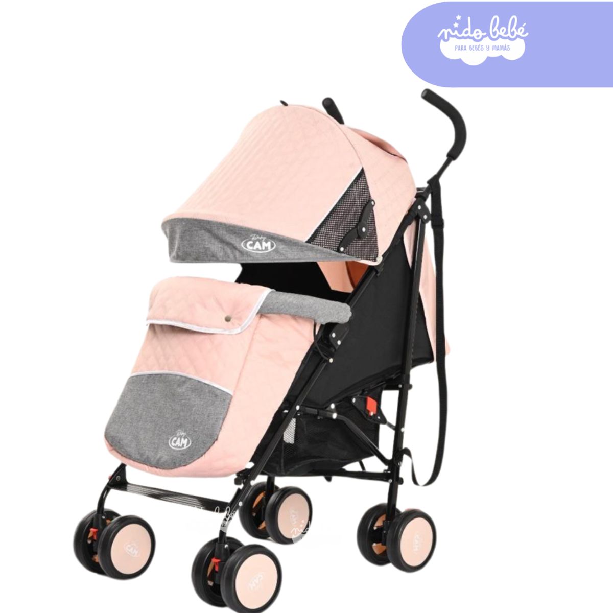 GENERICO - Coche BASTON BABY CAM ROSADO