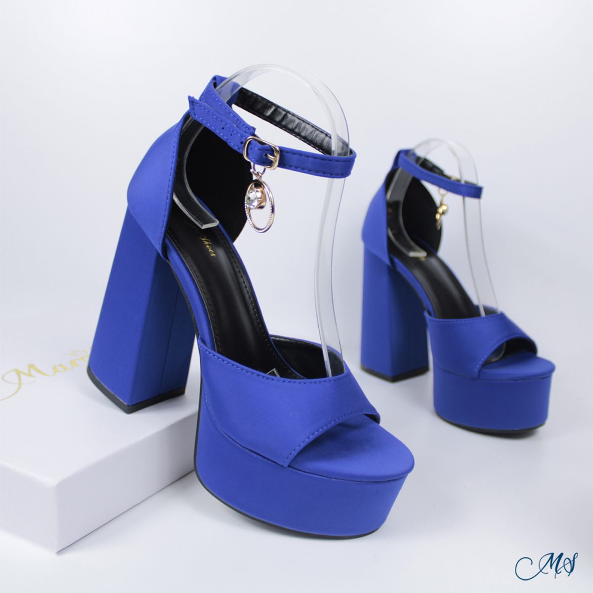 MARGLO SHOES - Sandalias Altas Mujer Azul M41