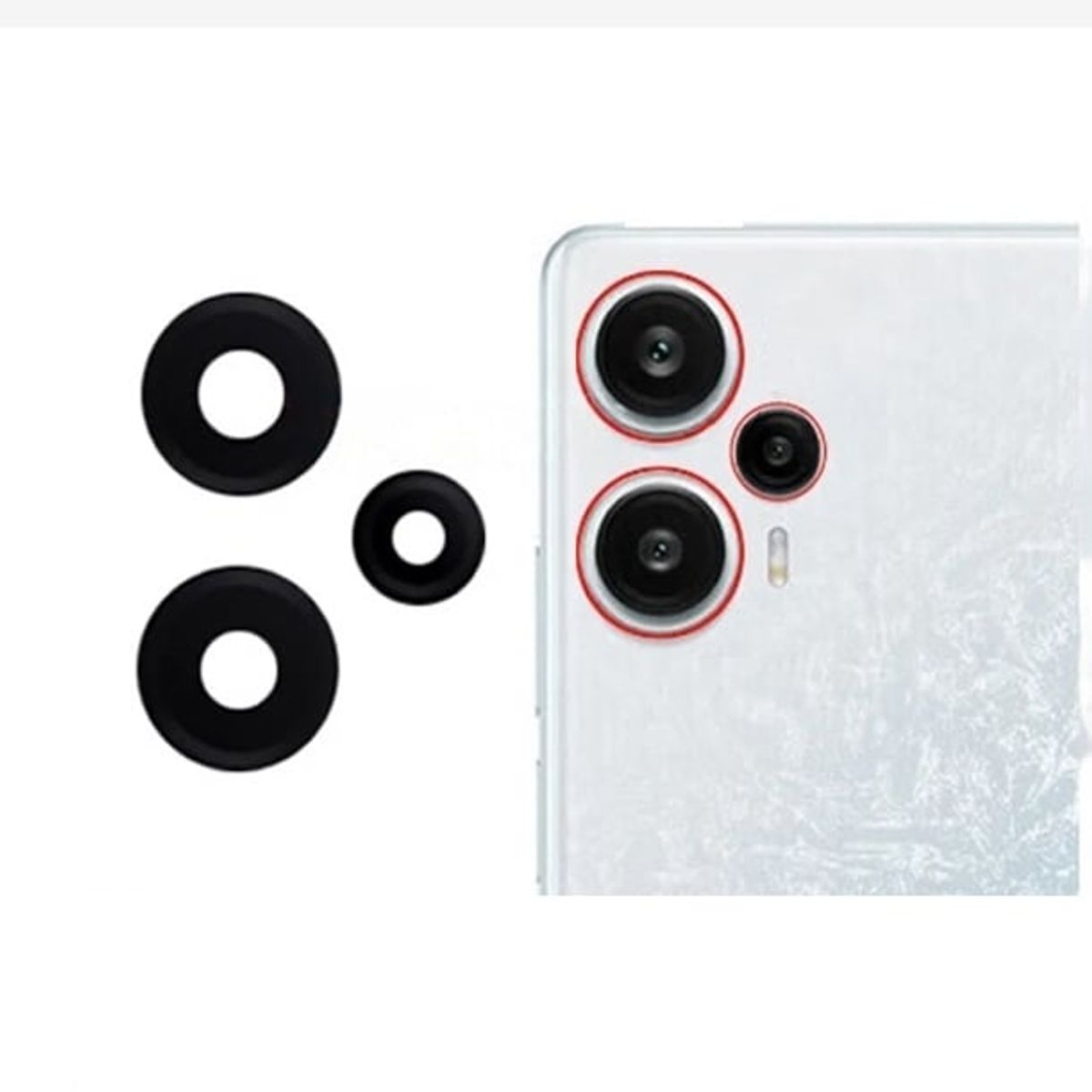 GENERICO - Repuesto lente Vidrio de cámara Pocophone F5