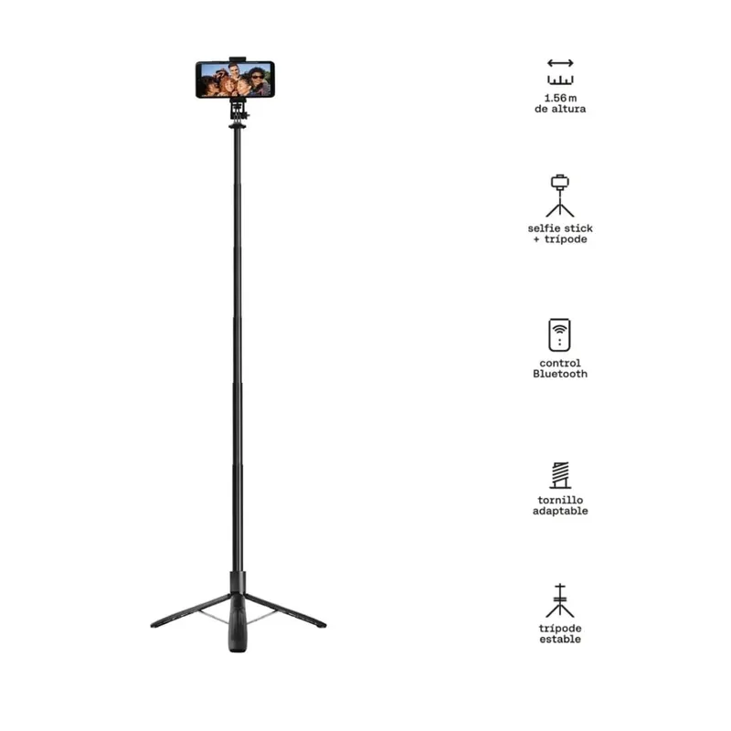 KUZLER - Tripode Selfie Stick 156mts Ansun-003 Kuzler