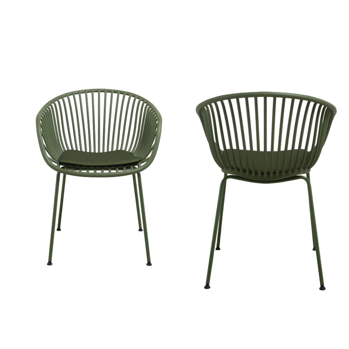 NIHM - Silla de Comedor Colme de Polipropileno Verde