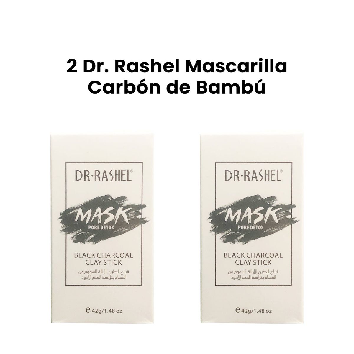 GENERICO - Mascarilla Carbón De Bambú Dr Rashel 42Gr 2 Unidades