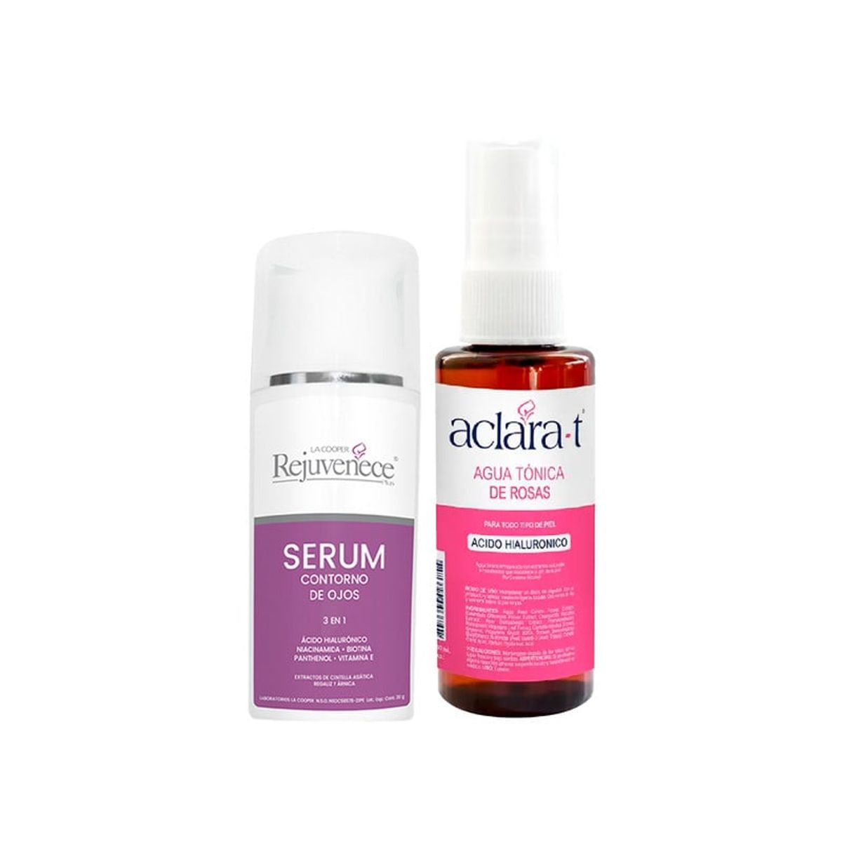 GENERICO - Serum contorno de ojos 3 en 1 30Gr + Agua tonica de Rosas 60ml