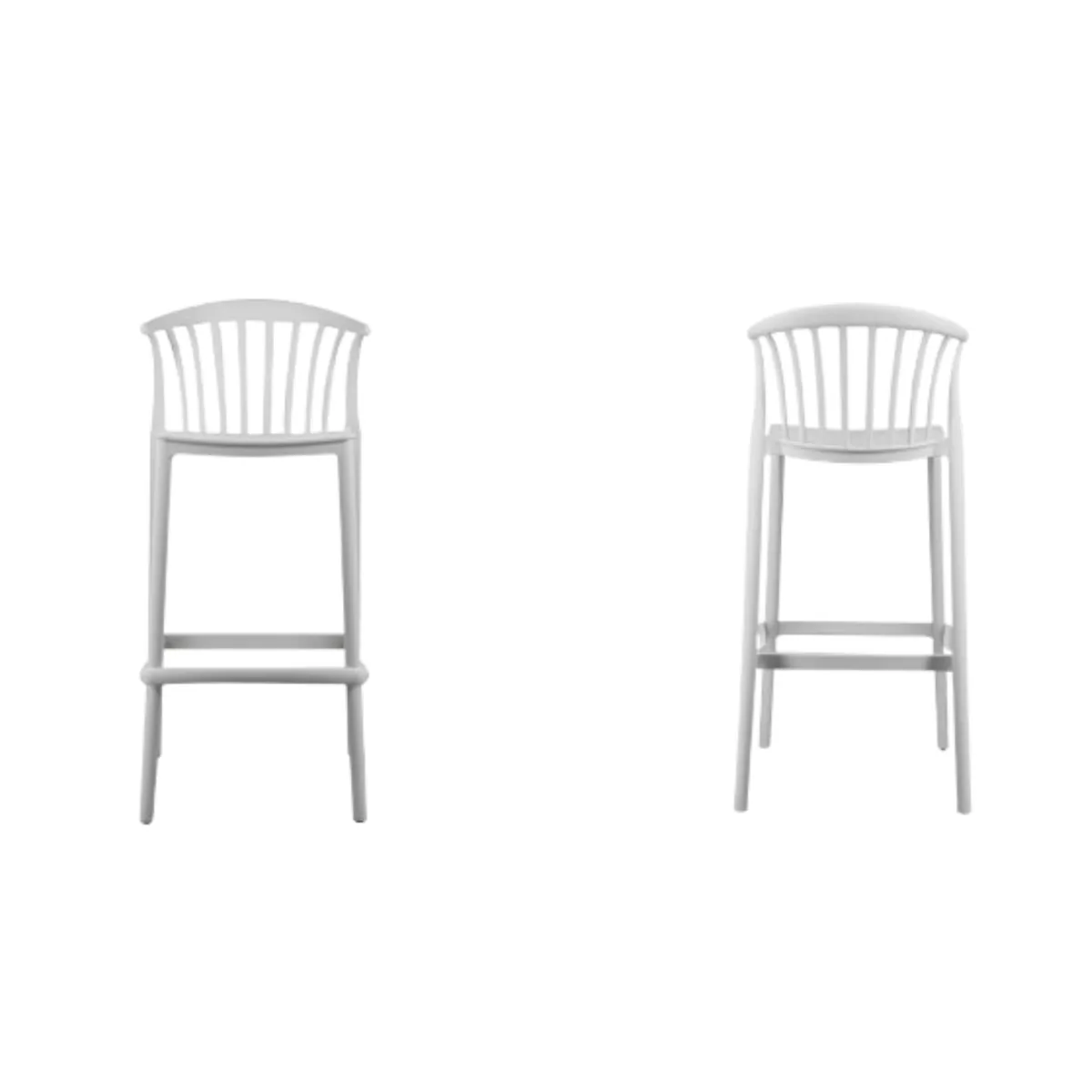 NIHM - Silla Alta Para Barra Vima Blanco 75 cm