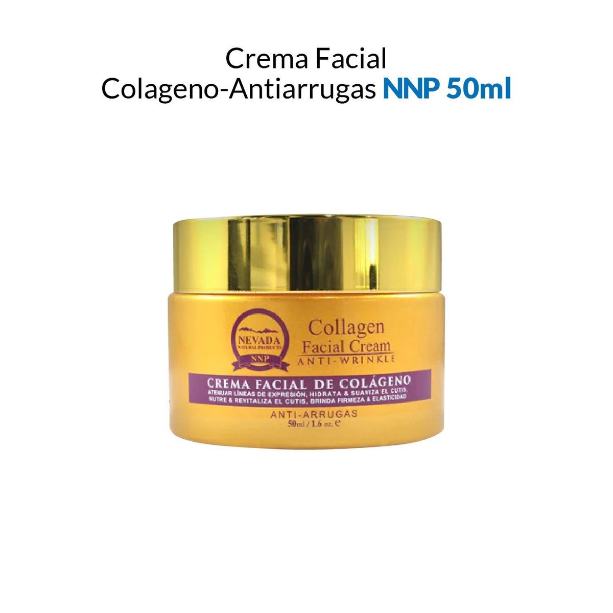 NEVADA NATURAL PRODUCTS - Crema Facial Colageno-Antiarrugas Nevada 50ml