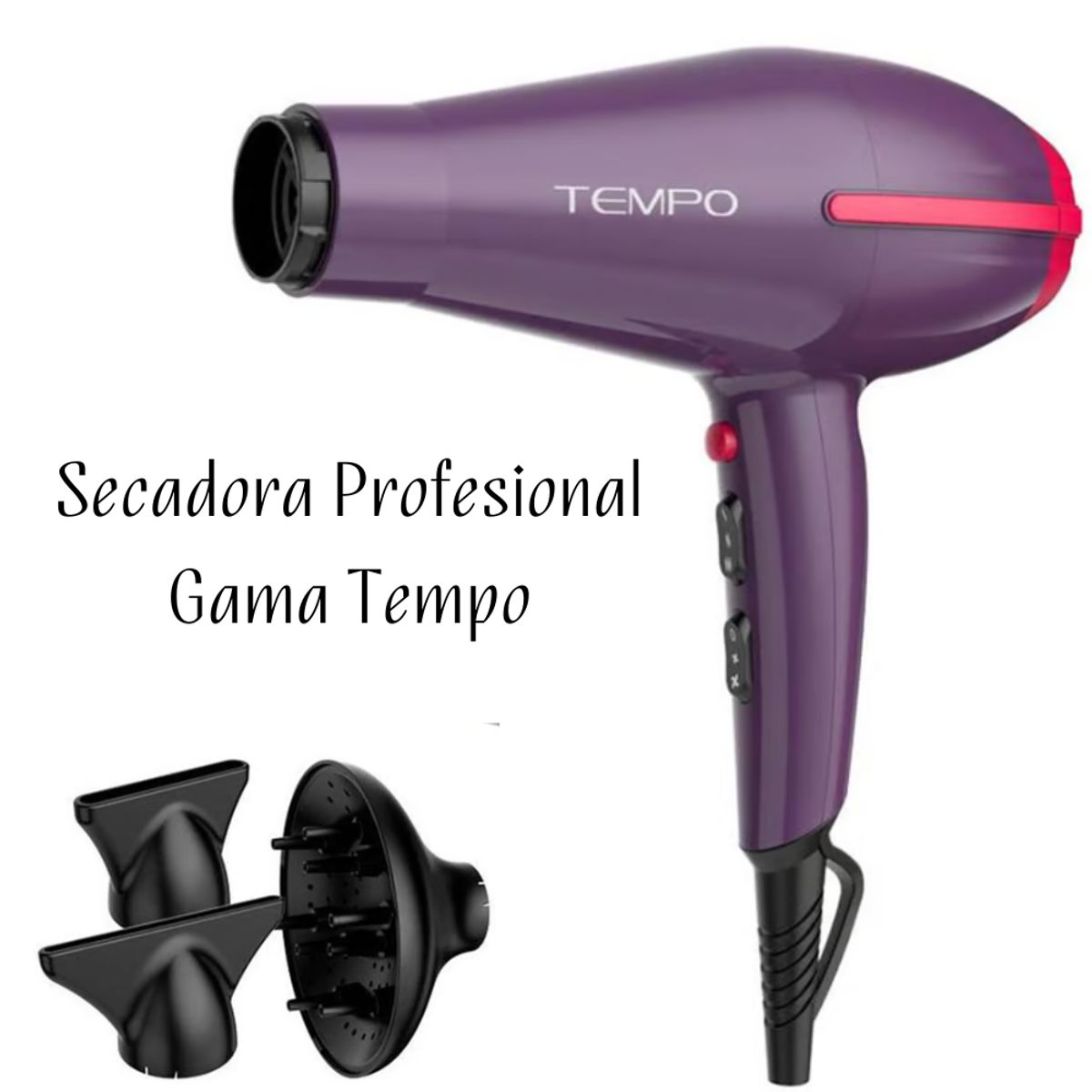 GAMA - Secadora Profesional Gama Tempo Ceramic 2200 watts - MORADO