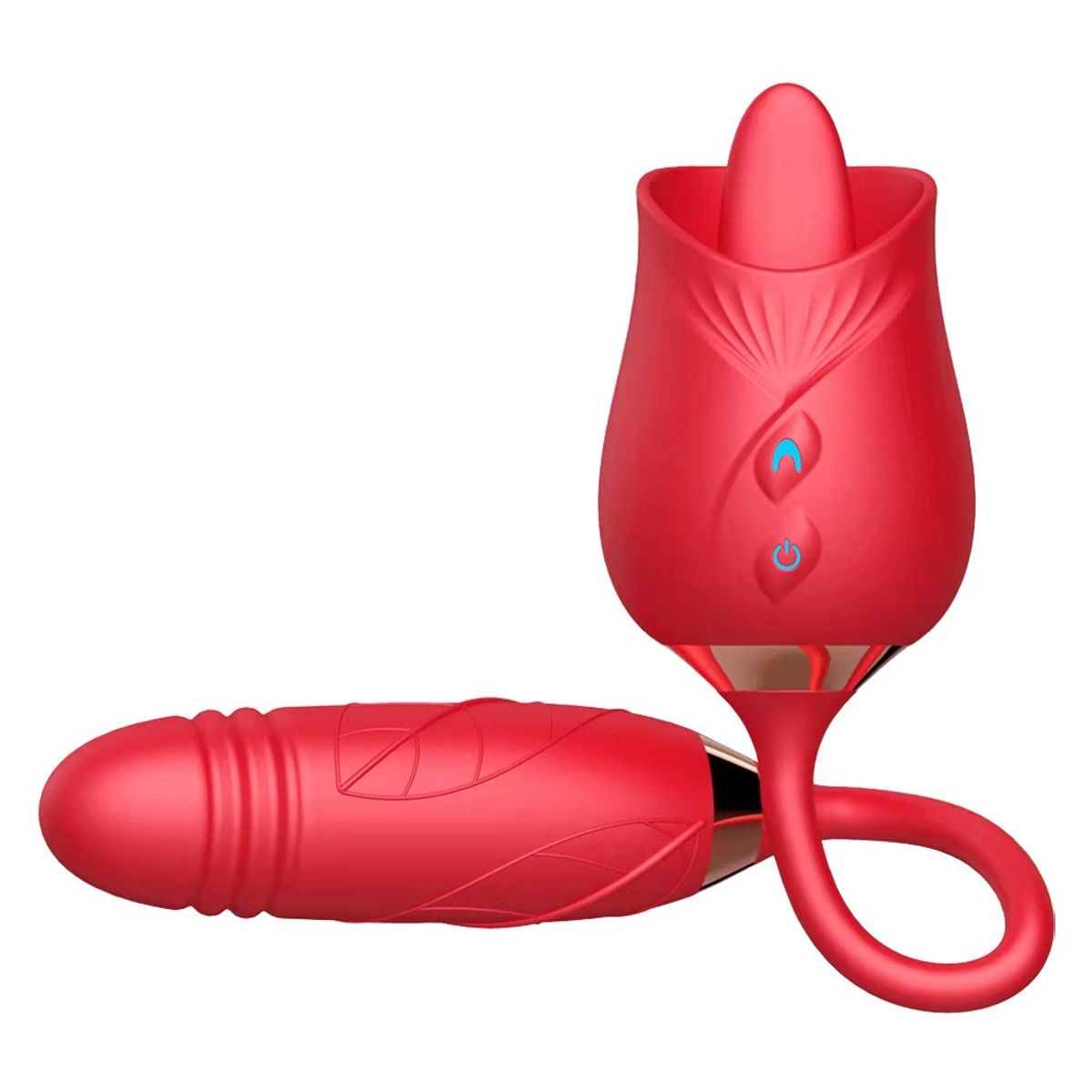 GENERICO - Potente vibrador doble estimulador 2 en 1, 10 vibraciones