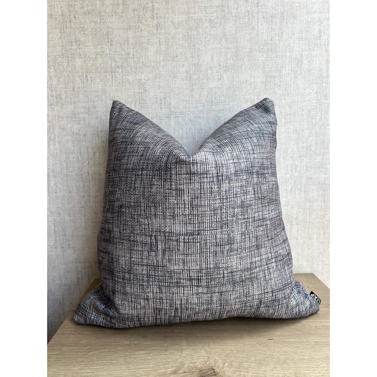 MAP DESIGN HOME - Funda de Cojin Black and Beige Tissue 45x45 cm