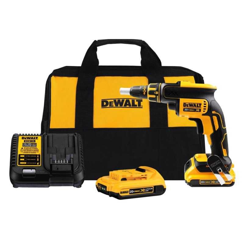 DEWALT - Atornillador Drywall 14 Hex 20V XR Inc 2 Bat y Carg Dewalt DCF620D2-B2