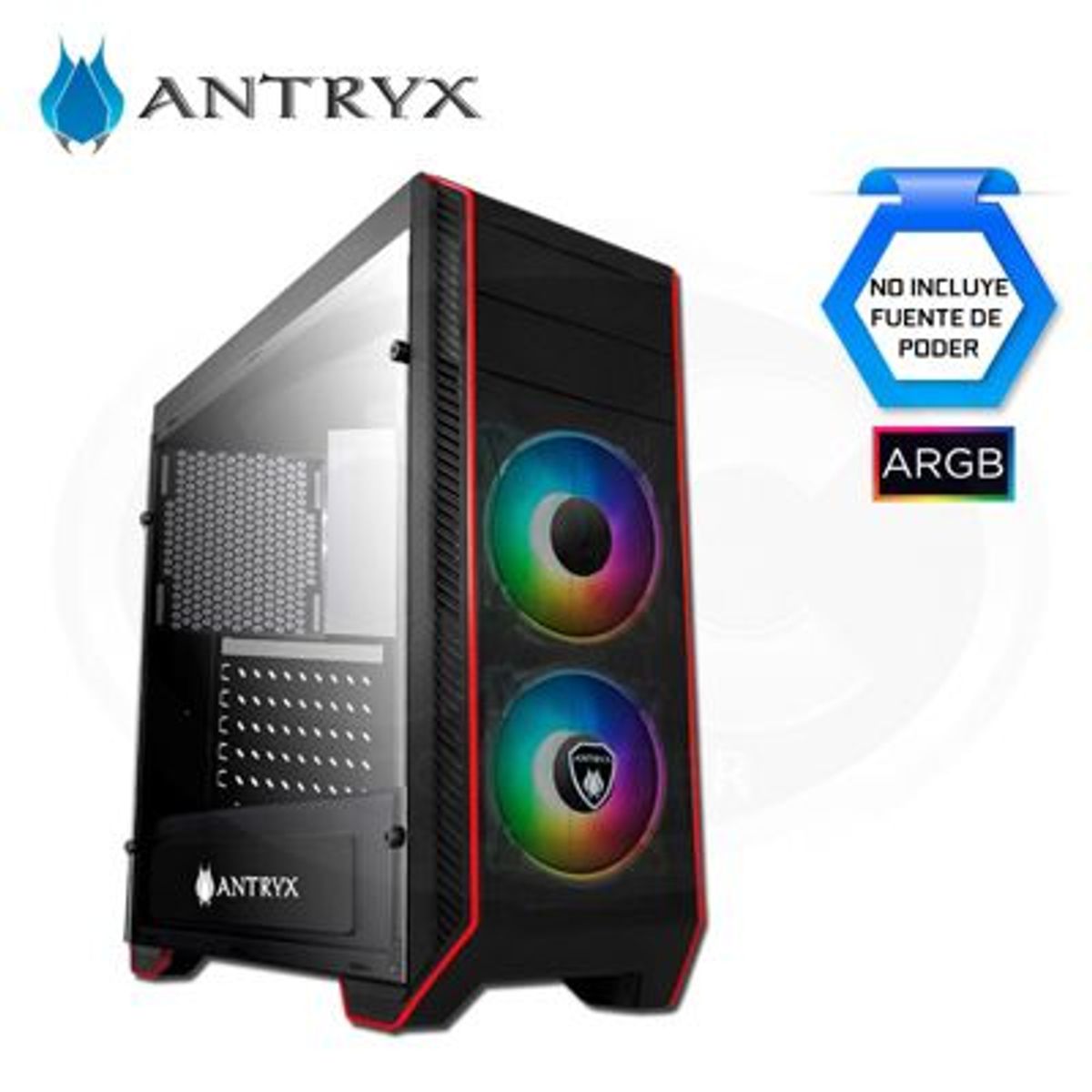 ANTRYX - Case Gamer Antryx RX 380 ARGB USB 3.0 Vidrio Templado