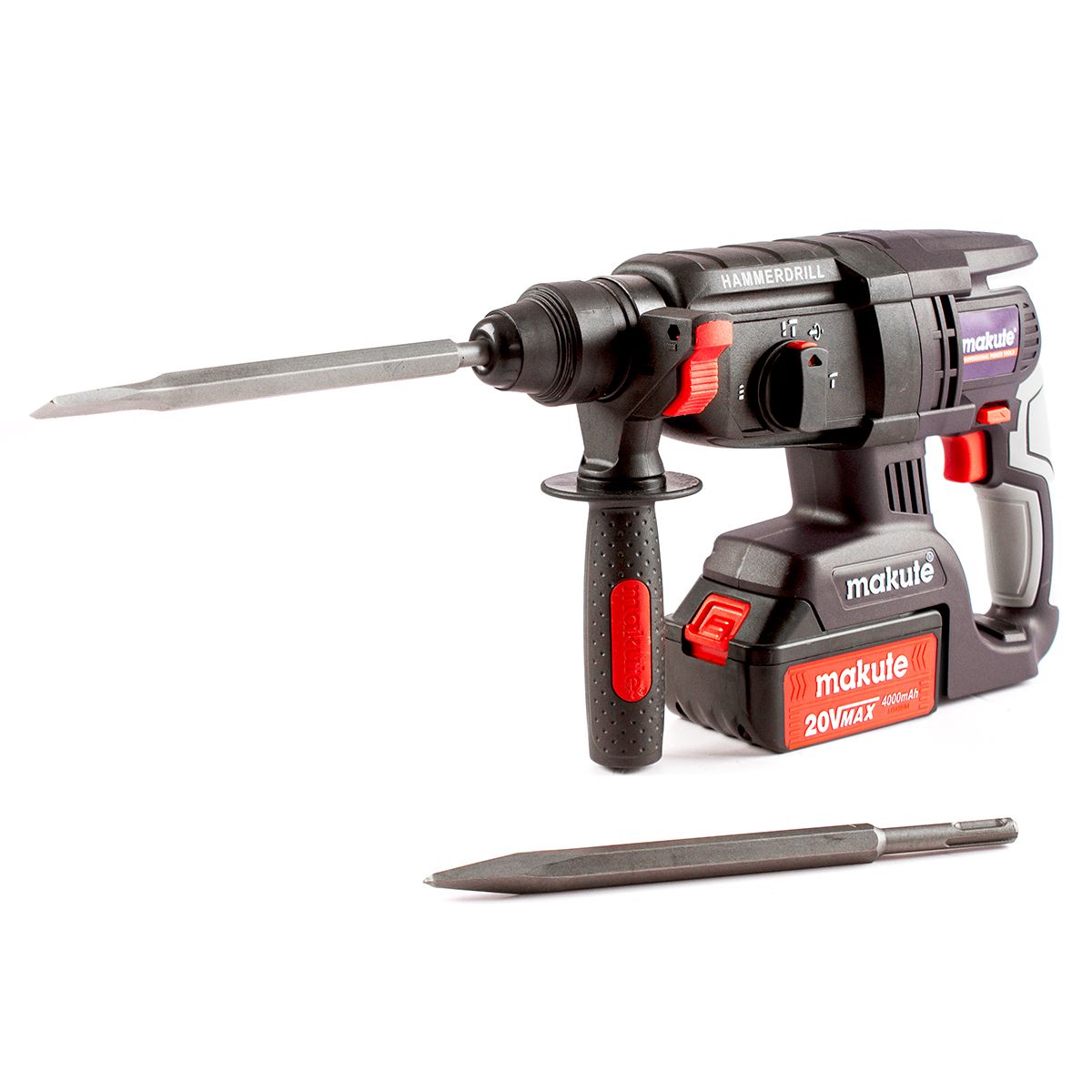 MAKUTE - Martillo Percutor Inalámbrico 26mm -20v - 4ah - 3j - Makute