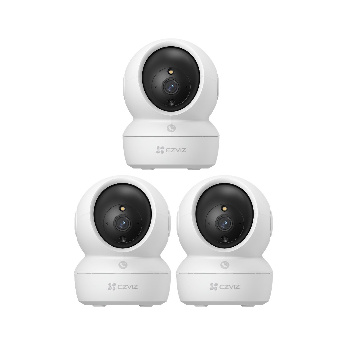 EZVIZ - Kit de 3 cámaras seguridad full hd para interiores H6C-Pro-2MP - Ezviz