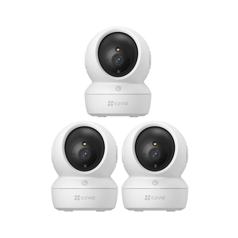EZVIZ - Kit de 3 cámaras seguridad full hd para interiores H6C-Pro-4MP - Ezviz