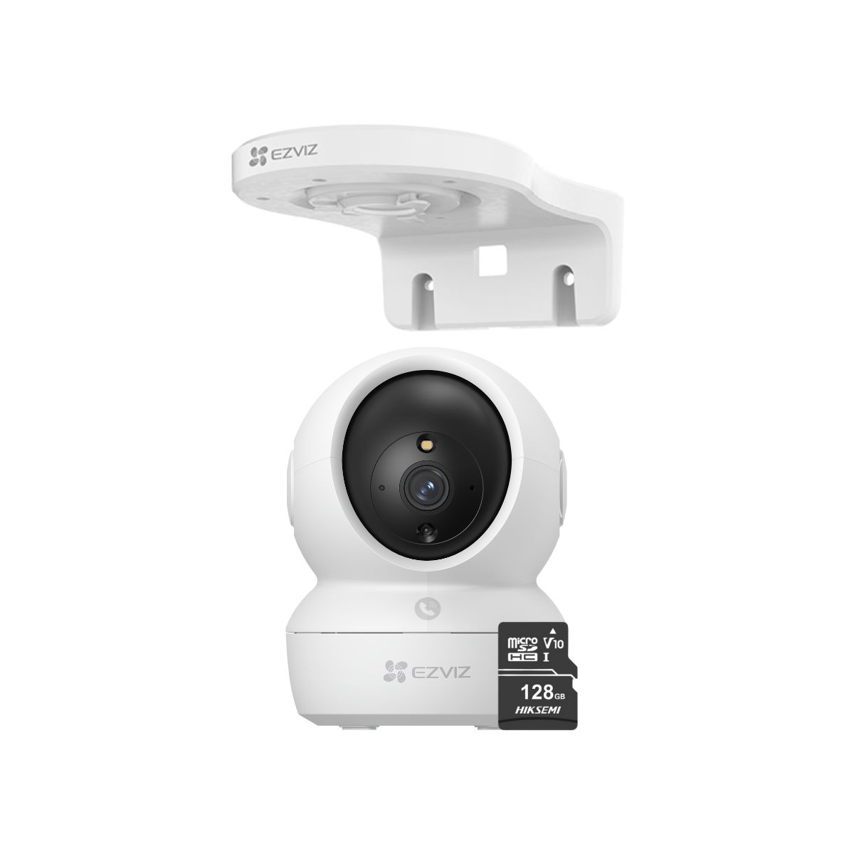 EZVIZ - Cámara de seguridad H6C Full HD + Soporte de montaje en pared + 128GB - Ezviz