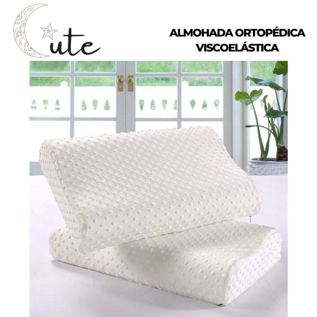 GENERICO - ALMOHADA ORTOPÉDICA CERVICAL VISCOELÁSTICA MEMORY PILLOW.