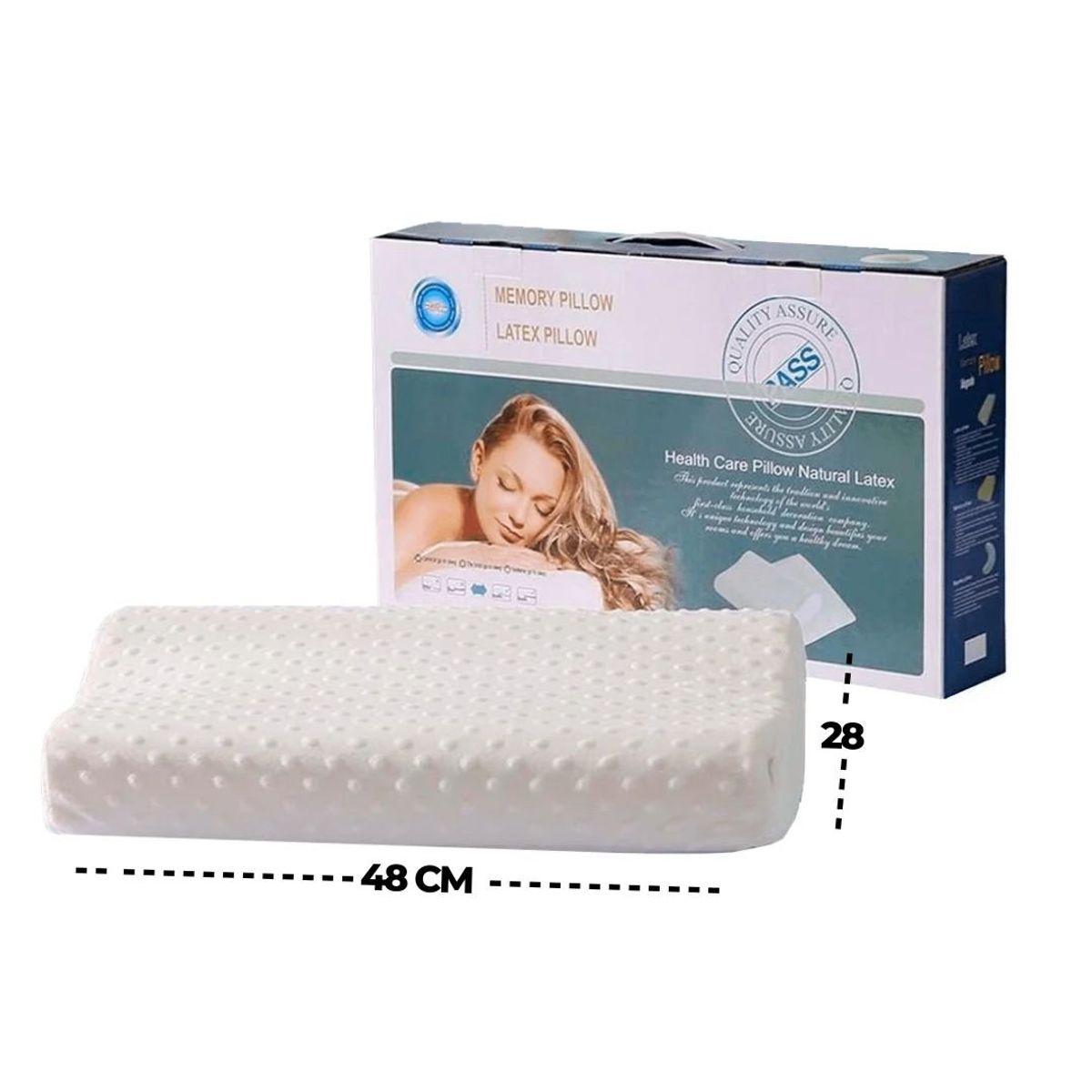 GENERICO - ALMOHADA ORTOPÉDICA CERVICAL VISCOELÁSTICA MEMORY PILLOW.