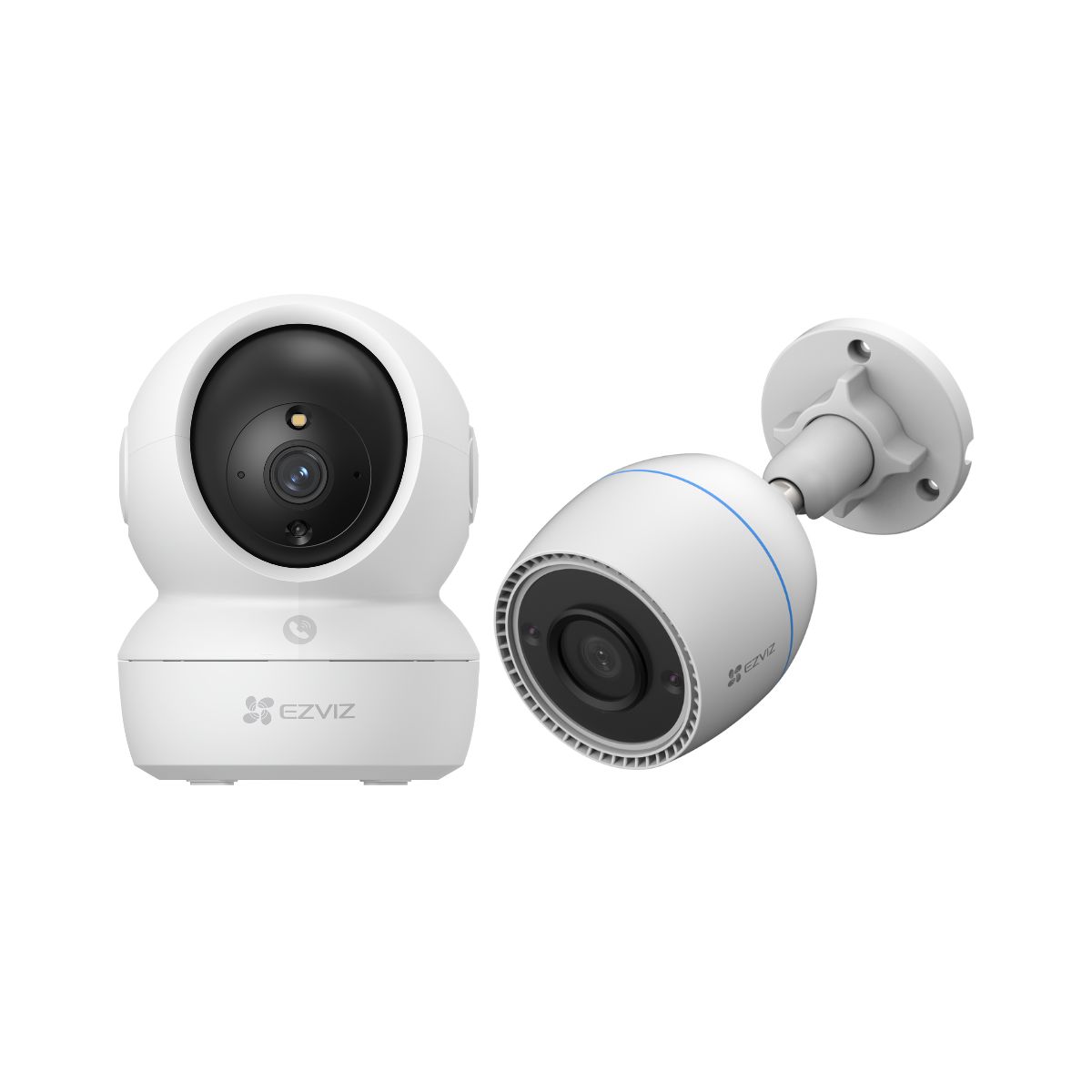 EZVIZ - Kit de cámaras de seguridad inteligente H6C Full HD + H3C 2MP - Ezviz