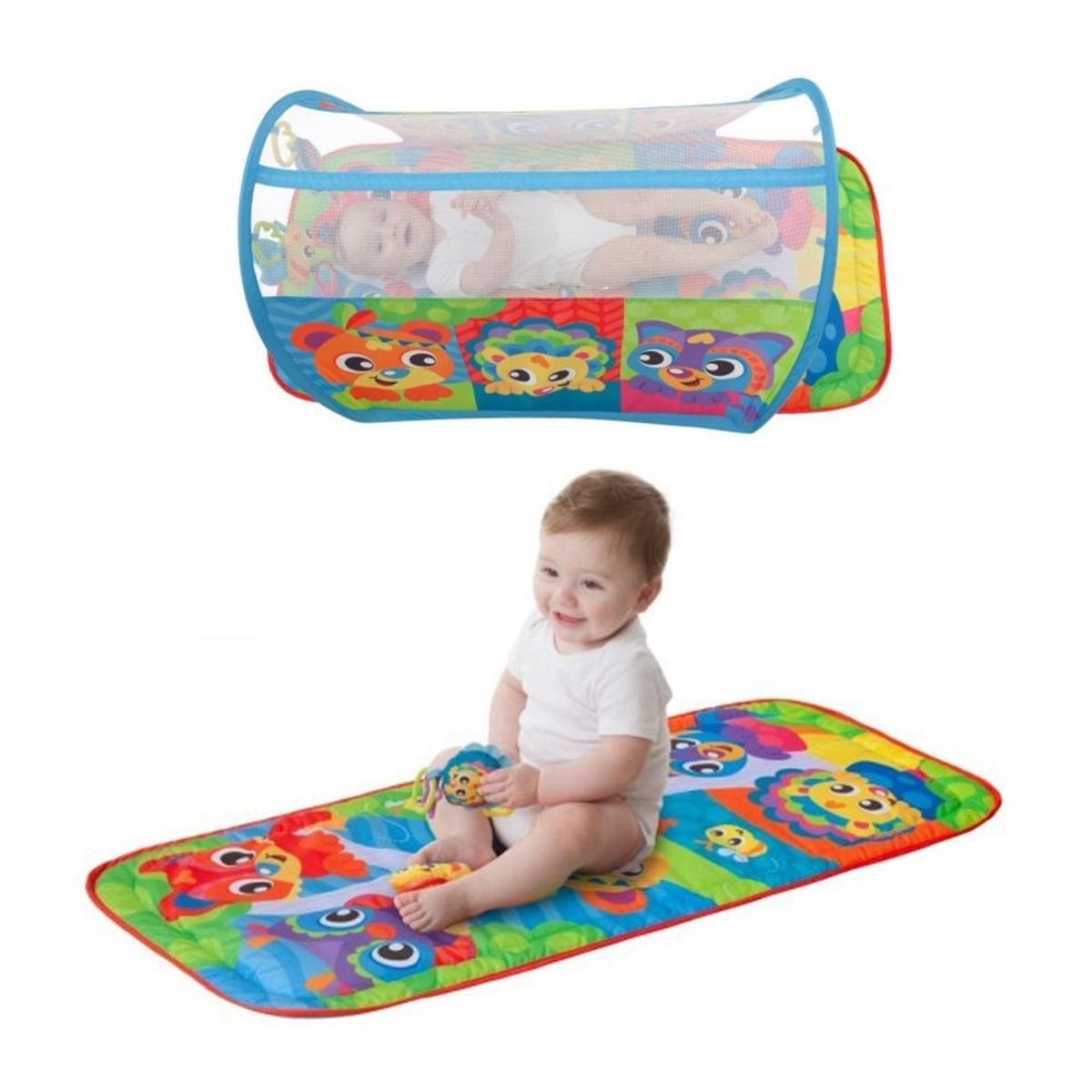 PLAY AND GO - Gimnasio de Bebé Alfombra Zoo Time Tummy
