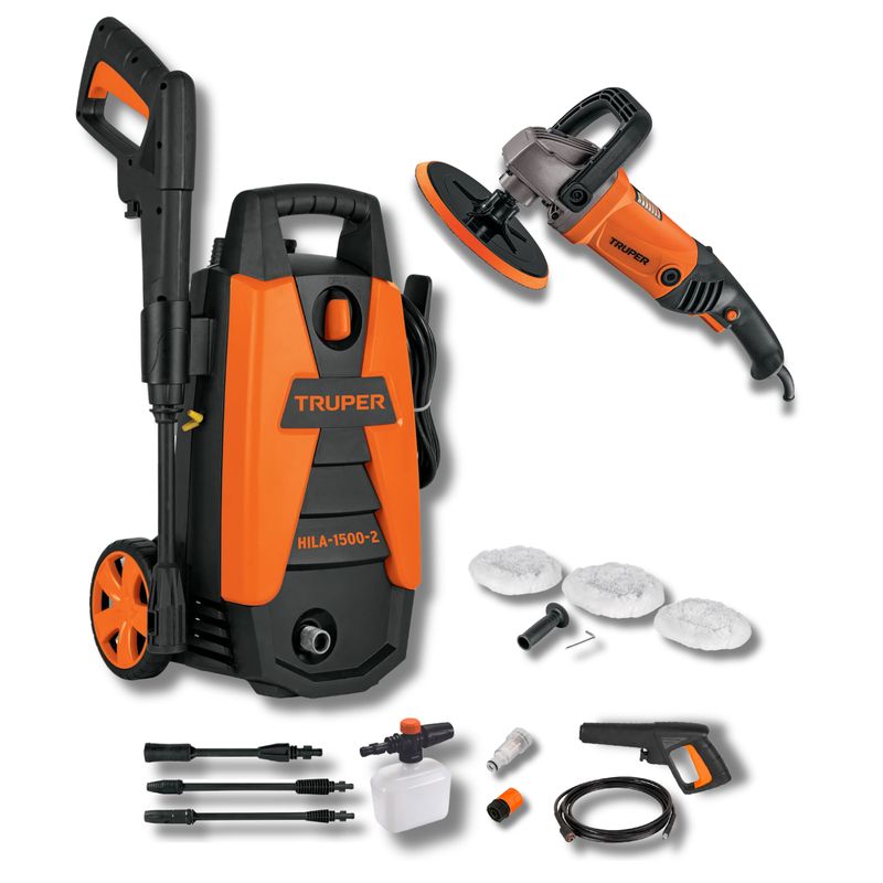 TRUPER - Hidrolavadora 1500Psi Pulidora profesional Truper