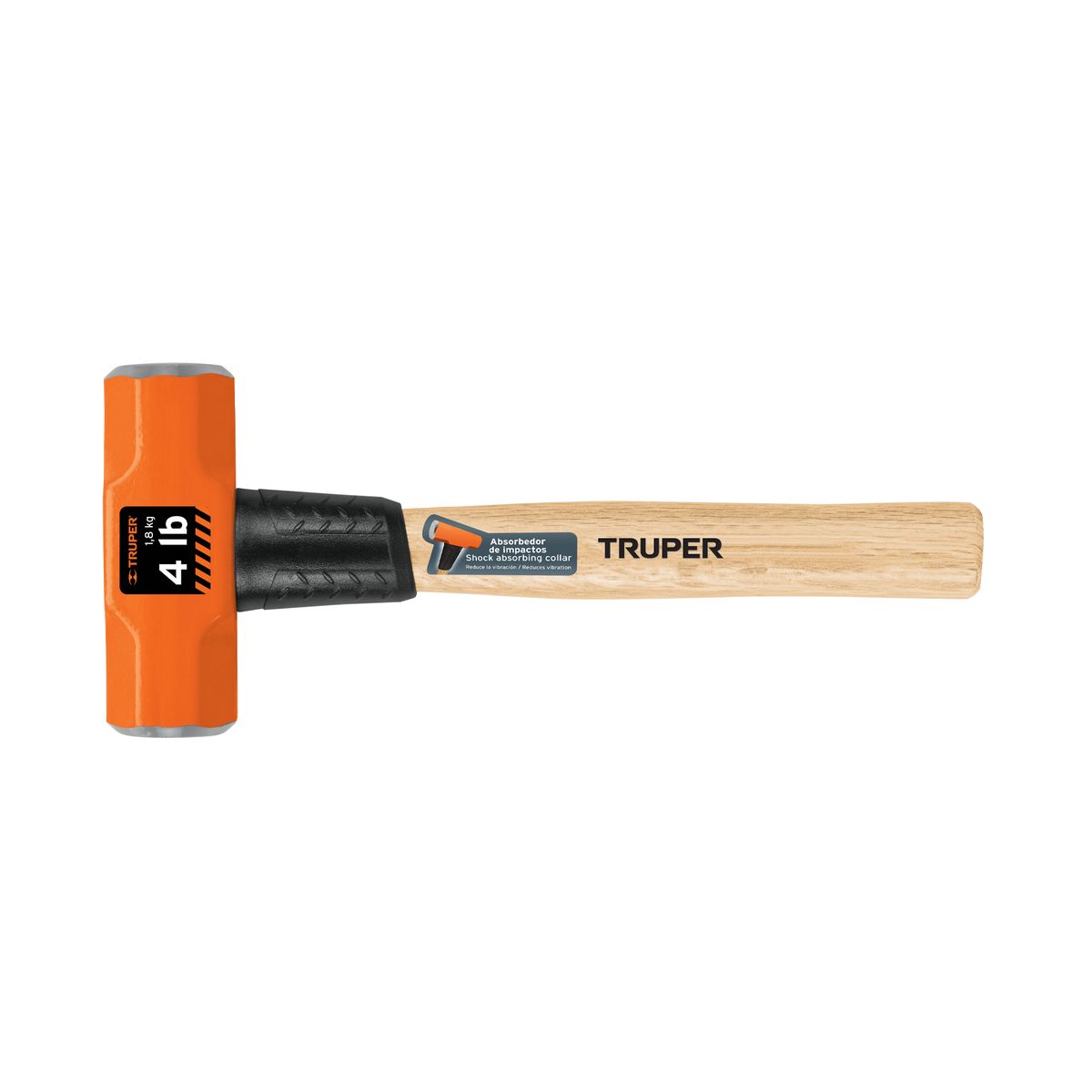 TRUPER - Comba octagonal 4 lb mango de madera 12 Truper