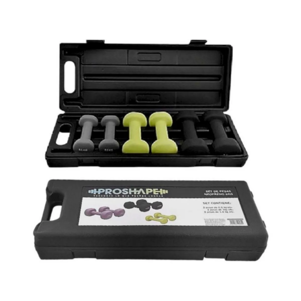 GENERICO - Set de Pesas Neopreno Mancuernas IMPORTADAS de 6kg