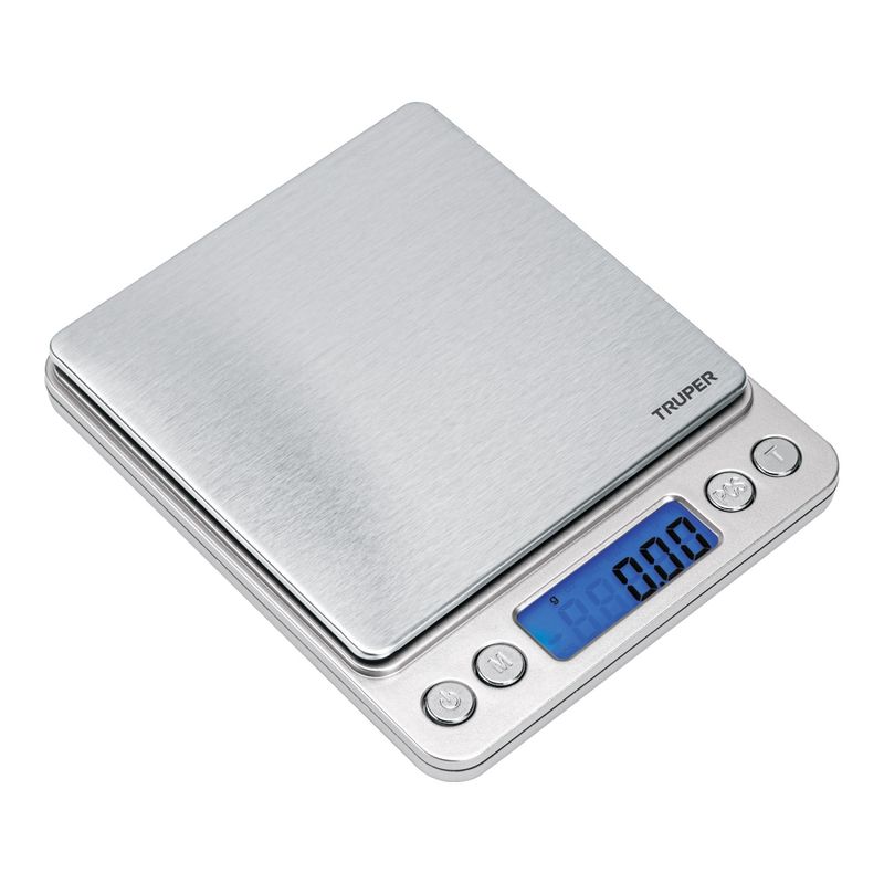 TRUPER - Balanza Gramera Digital de bolsillo 500 g, 102316 Truper