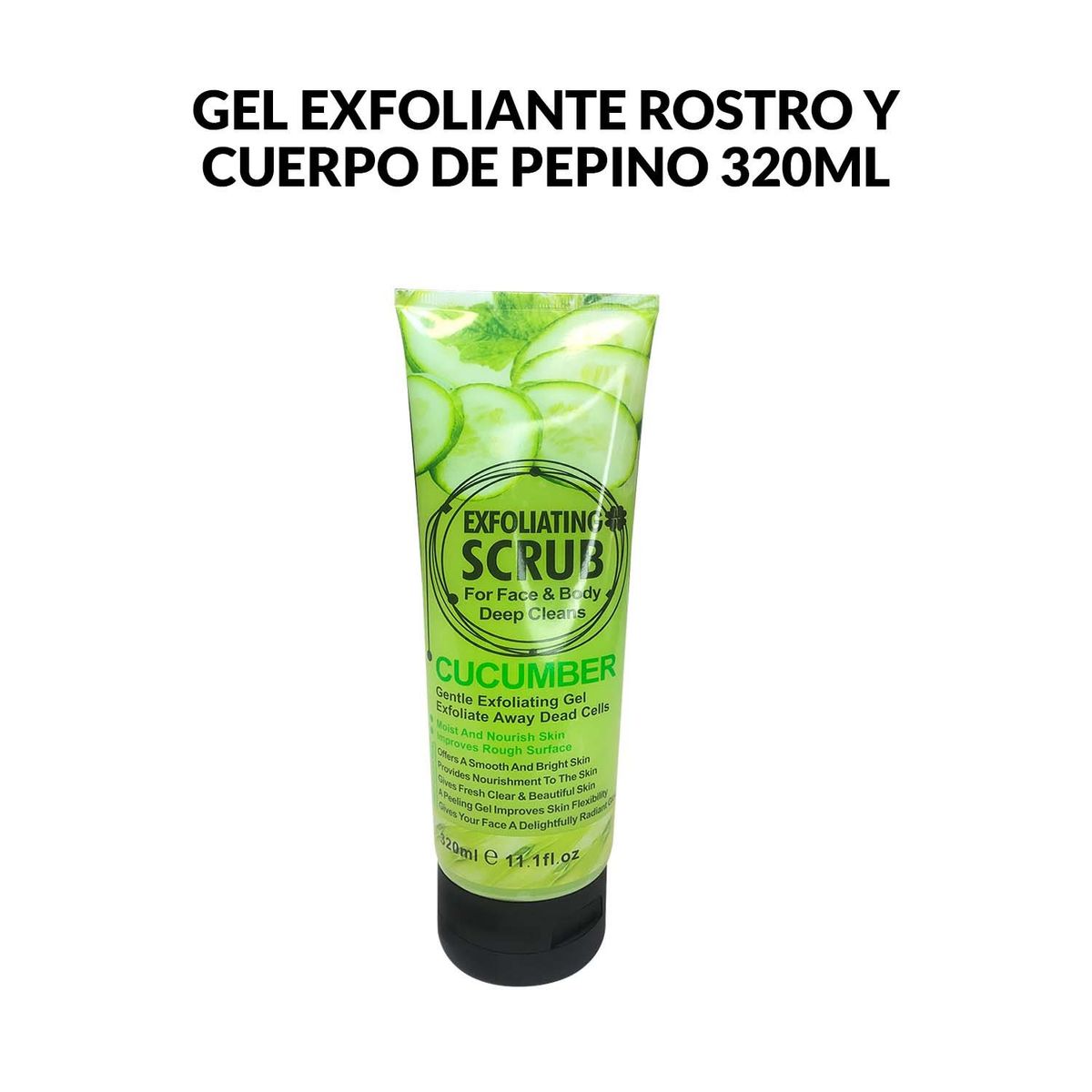 WOKALI - Gel Exfoliante Rostro y Cuerpo De Pepino Wokali 320ml