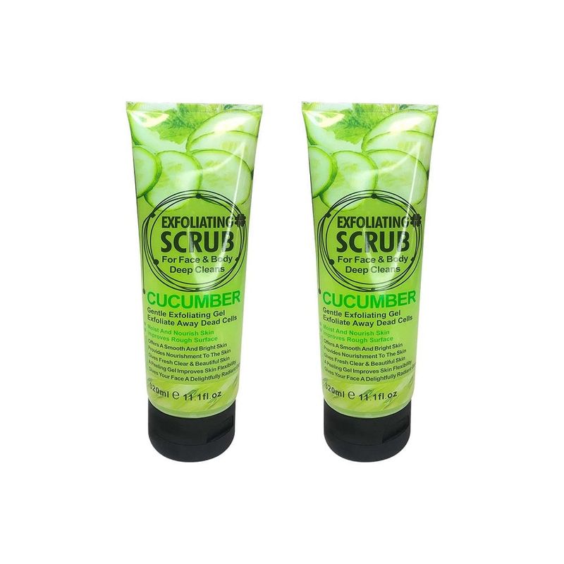 WOKALI - Gel Exfoliante Rostro y Cuerpo De Pepino Wokali 320ml 2 Unidades