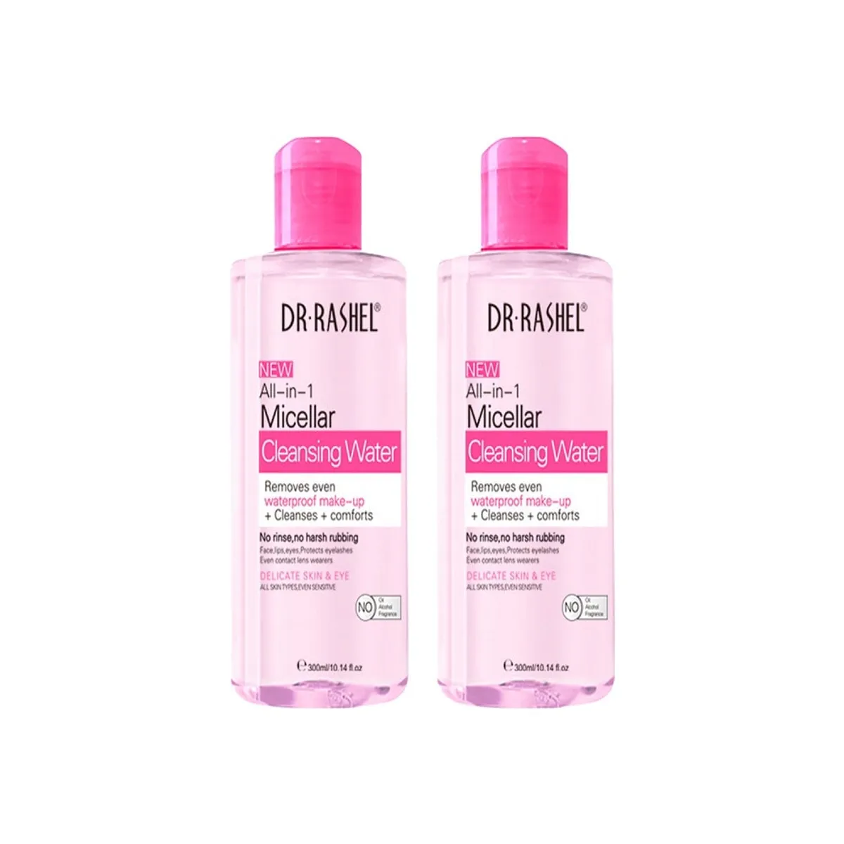 GENERICO - Agua Limpiadora Micellar Pink Dr Rashel 300ml 2 Unidades