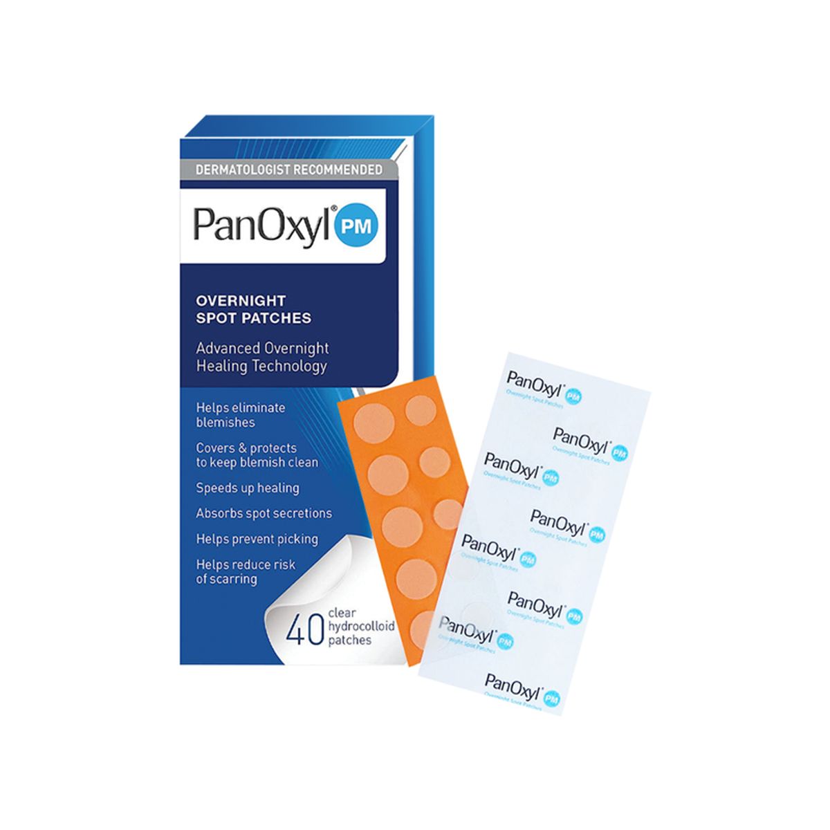PANOXYL - Parches para el acné de uso nocturno Panoxyl PM 40 Unidades