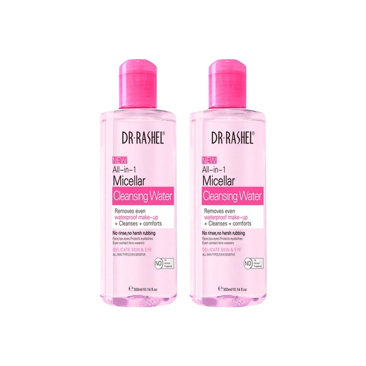 GENERICO - Agua Limpiadora Micellar Pink Dr Rashel 300ml 2 Unidades