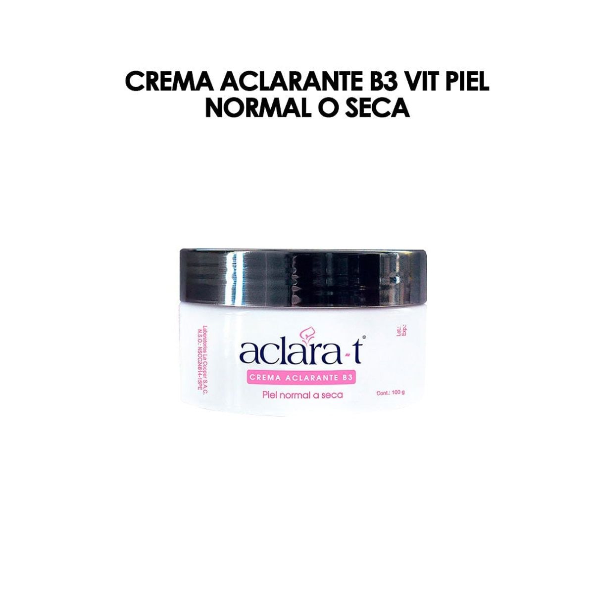 GENERICO - Crema Aclarante B3 Vit Piel Normal O Seca Aclara-t 100Gr