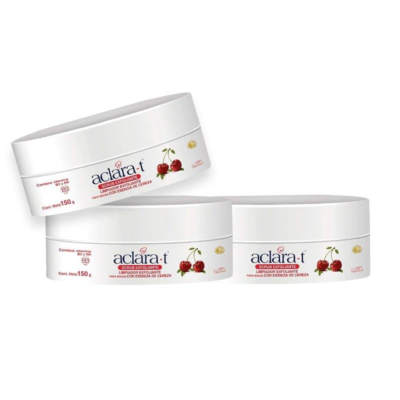 GENERICO - Exfoliante Facial Hialuronico y Esencia Cereza Aclara-t 240Gr 3 Uni