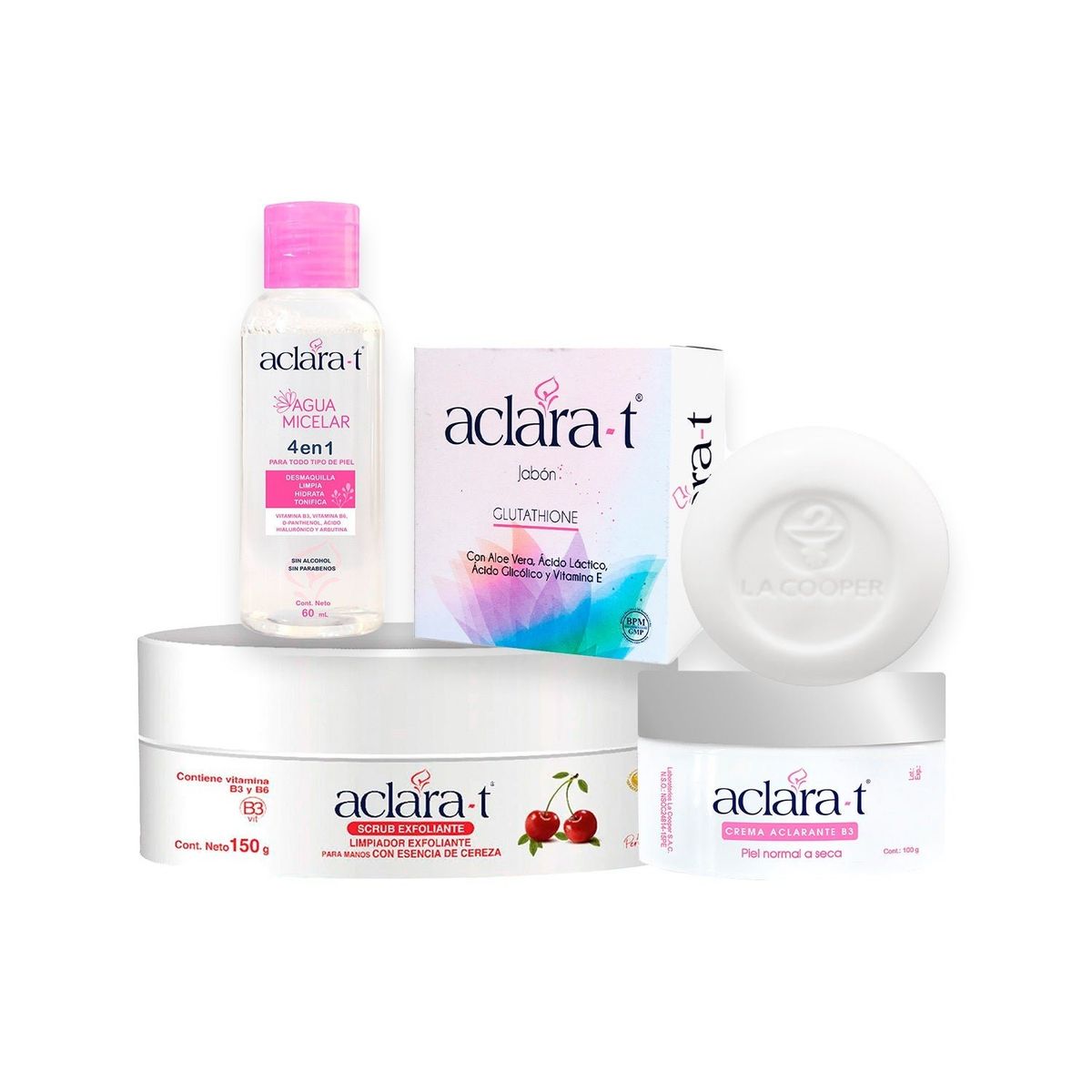 GENERICO - Kit De Limpieza Facial Piel Normal O Seca Aclara-T