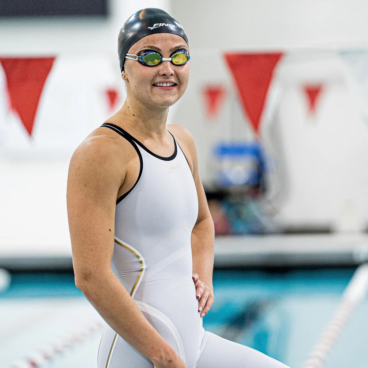 FINIS - Lente para Natacion Finis Tide Gold White Mirror