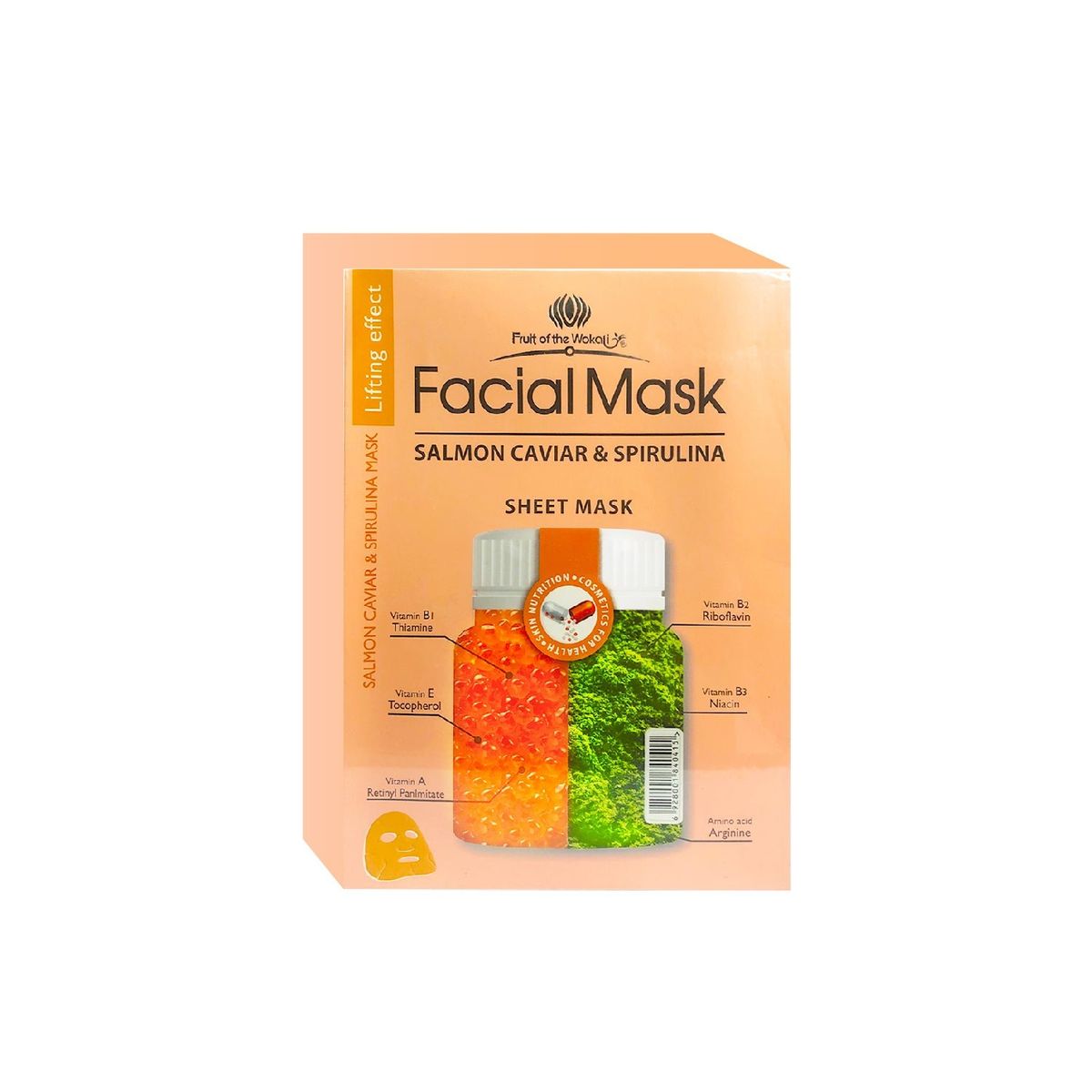 WOKALI - Mascara Facial Caviar De Salmon y Espirulina Wokali 30mlx10 Piezas