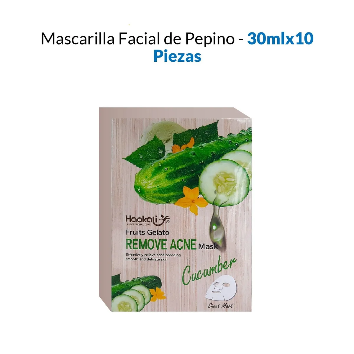 WOKALI - Mascara Facial Blanqueadora De Pepino Wokali 30mlx10 Piezas